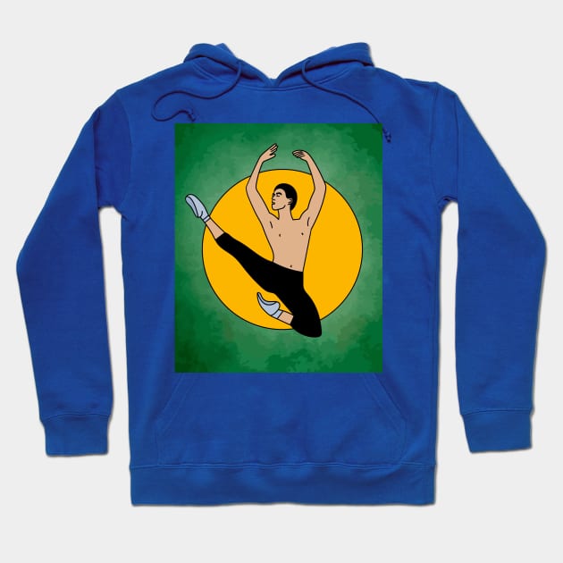 Dancing Ballerina Ballet Figures Hoodie by flofin